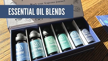 ASAKUKI Essential Oil Blends, Essential Oils for Diffusers, Well-Being Gift Set for Humidifiers