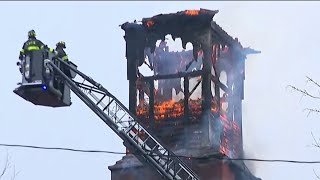 Church Steeple Collapses, Dozens Displaced After Mive Fire In Pottstown, Pa.