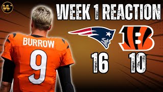 Patriots UPSET Bengals 16-10 | Reaction
