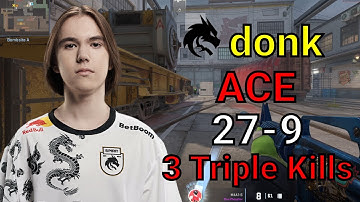 CS2 donk 27-9 ACE (Train) faceit voice comms POV | 2025/02/08 | #cs2 #demo