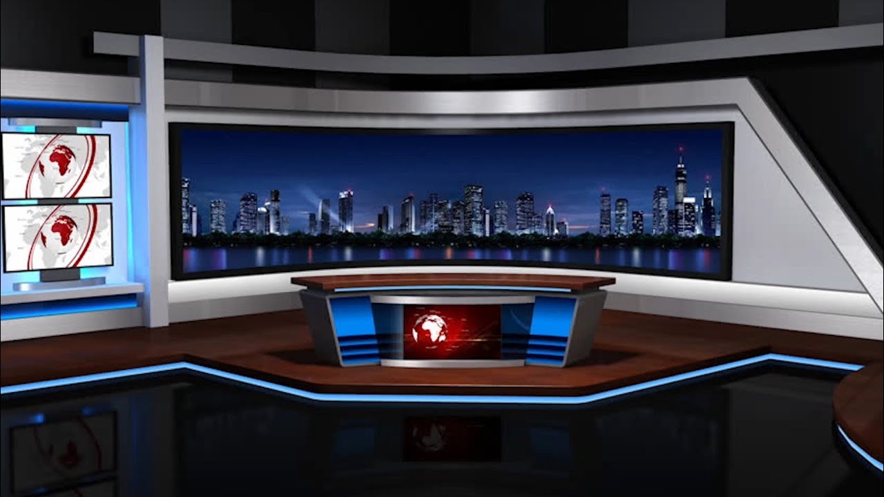 free virtual news studio background Virtual studio YouTube