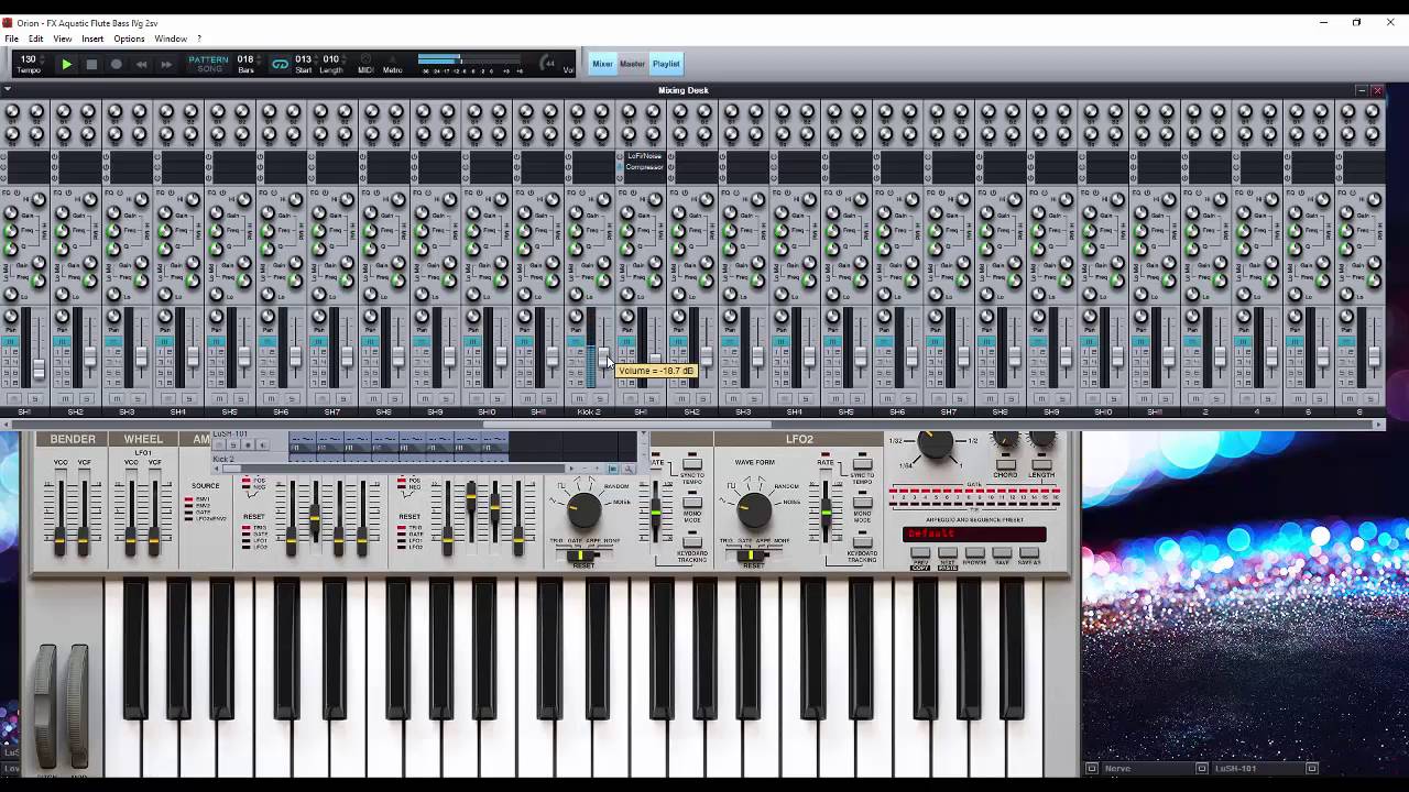 Luscious Bass and Sequences Sound Bank for LuSH 101 - Basses (Rough Demonstration)