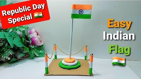 How to make Indian flag with Paper|DIY Paper Flag|Independence day Special|Best Out of Waste