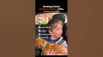 Ranking The Top 7 Cutest Children Getting Gifts
