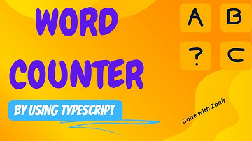 GIAIC | Word Counter Project Using TypeScript & NodeJS | TypeScript | NodeJS | [ Urdu / Hindi ]