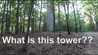 A mysterious abandoned tower in the woods in Hungary