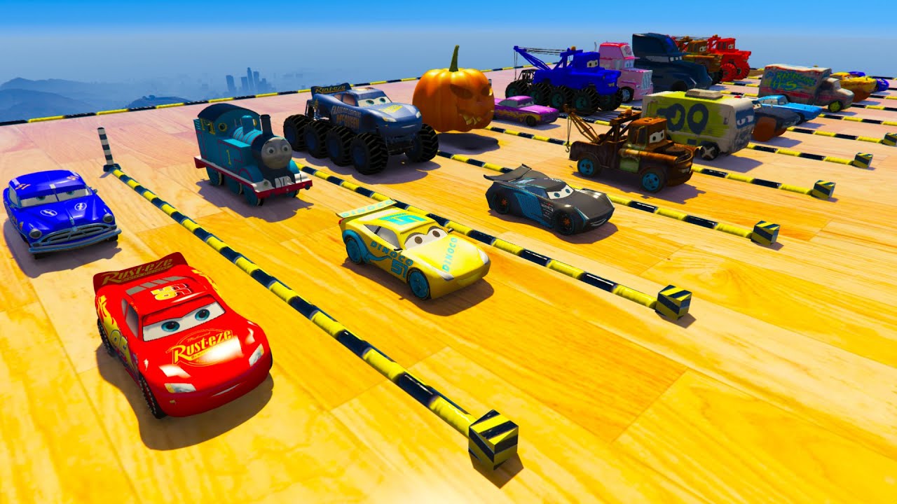 Lightning McQueen Jackson Strom Cruz Ramirez Tow Mater & Smash and