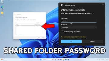 SET Shared Folder PASSWORD : Windows 11