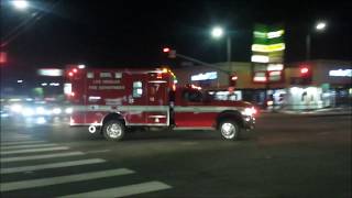 LAFD Engine 7 and Rescue 7 Responding