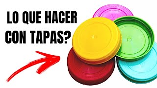 3 Ideas de Reciclaje con Tapas de Botella de Plástico #4