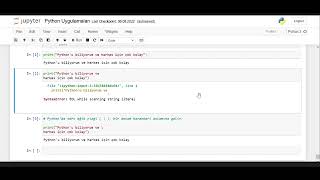 Python Uygulamarı 1: Line Continuation Characters in Python