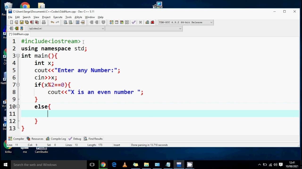 A C++ program that check if a number is Even or Odd - YouTube