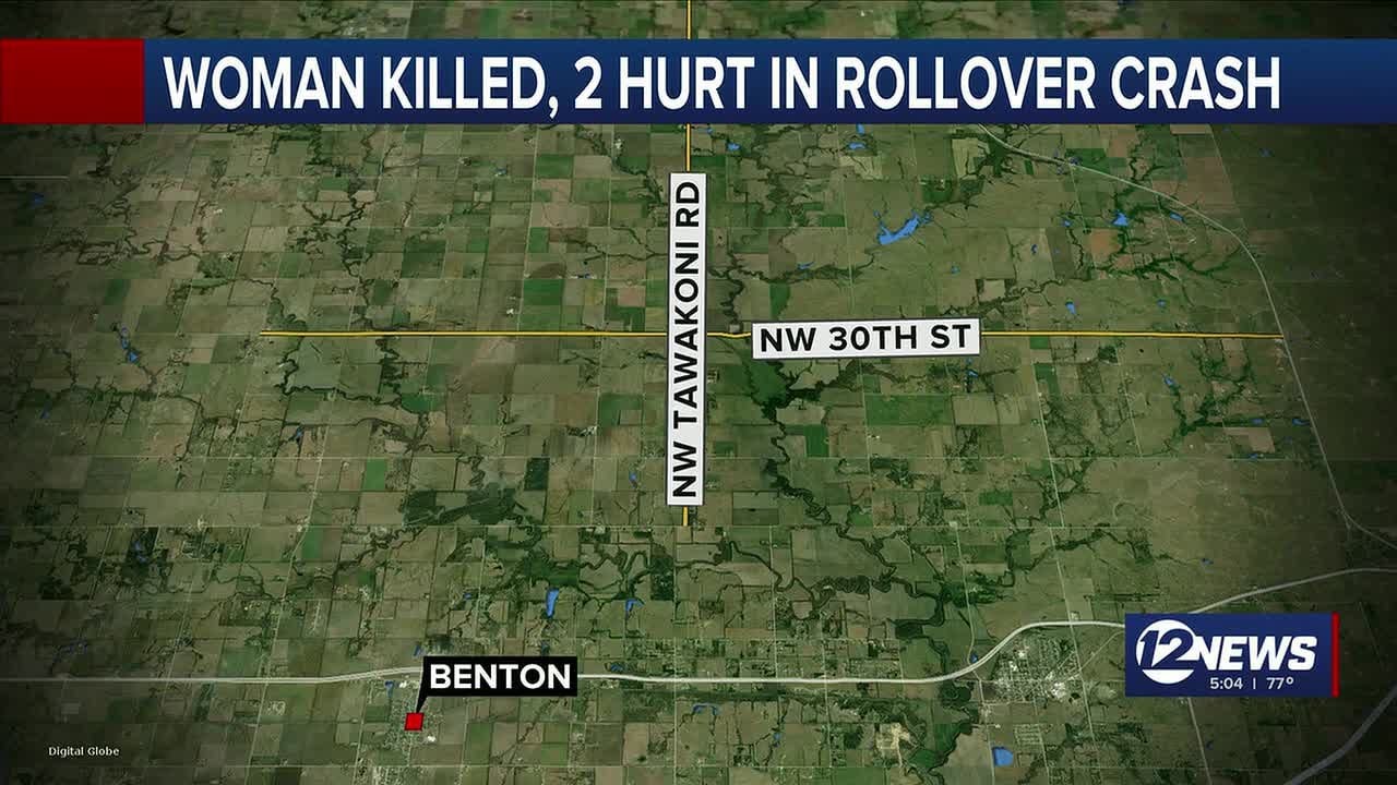 Mother killed, two children hurt in crash northeast of Wichita - YouTube