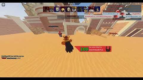 Back stabbing a hacker in roblox arsenal