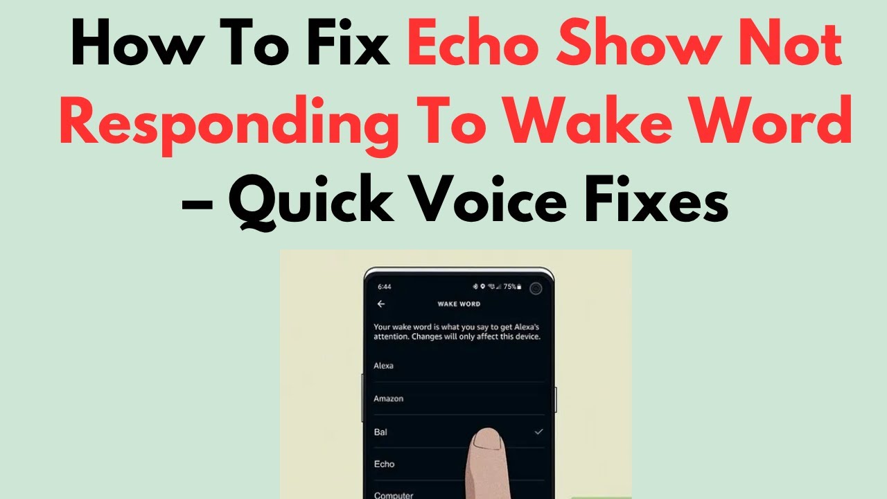How To Fix Echo Show Not Responding To Wake Word – Quick Voice Fixes
