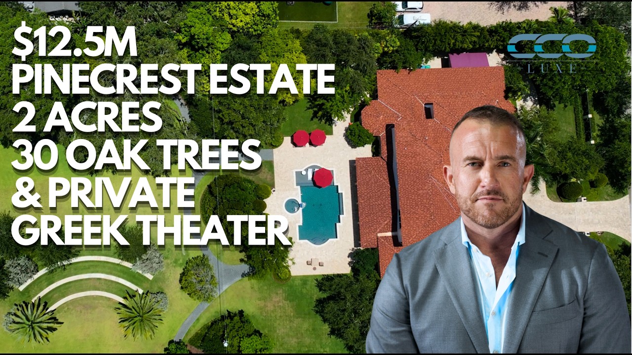 Pinecrest Home for Sale | 30 Oak Trees and a Private Theater