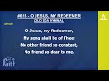 Old SDA Hymn #613 - O Jesus, my redeemer [Lyric video]