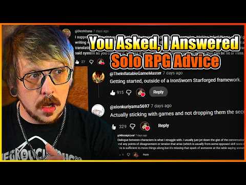 Your Biggest Solo RPG Questions Answered