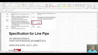 Standards of Pipe (11th session of PMS)