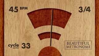 45 BPM 3/4 Wood Metronome HD