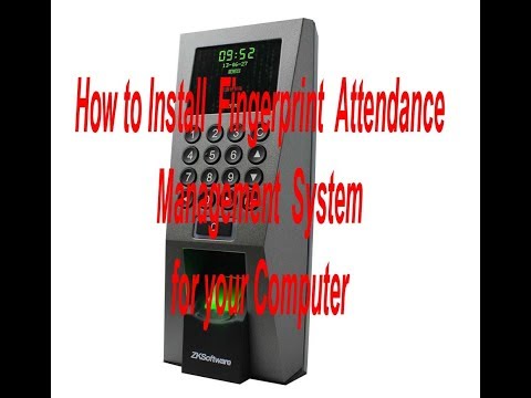 How to Install Fingerprint Attendance Management System for your Computer