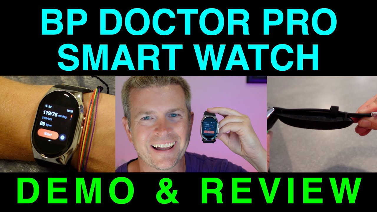 BP Doctor Pro Smart Watch Blood Pressure Monitor Health Fitness Tracker DEMO & REVIEW