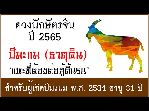 #ดวงปี2565 #ดวงคนปีมะแม (ธาตุดิน) เกิด พ.ศ.2534