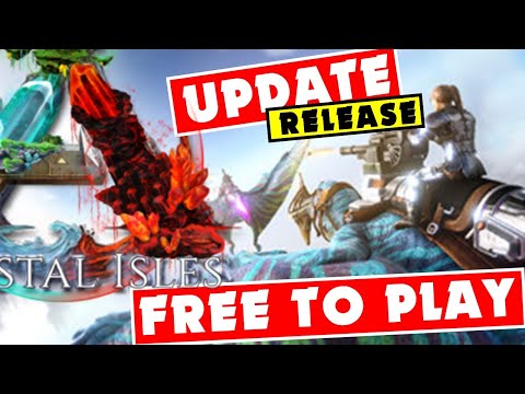 Ark Update New Crystal Isles Map Info Tropeo Breedable Wyverns Ark Free On Epic Games Store Youtube