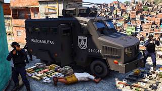 POLICIAIS INVADEM COMUNIDADE BLINDADO MIKE no APOIO!  PMERJ | GTA 5 POLICIAL