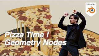 🍕Pizza Time !! Pizza  Using Geometry Nodes 3.1 / Bad Blender Beginner Tutorial screenshot 5