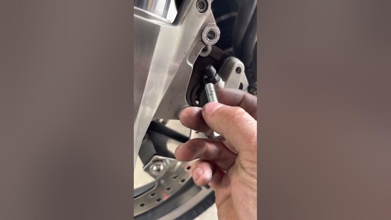 2003 Honda Vtx 1800 with Harley front wheel install - YouTube
