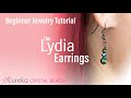 How to make easy earrings with Swarovski crystal beads and pearls using oxidized metal findings!