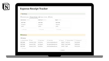 Expense Receipts Tracker | How to track expense receipts in @Notion
