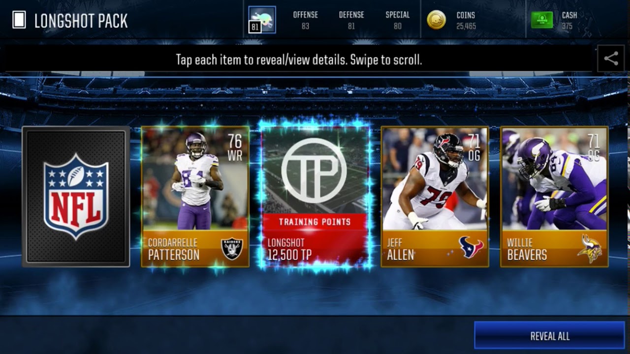 Madden Mobile 18–Longshot Packs II is out!!!