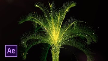 After Effects Tutorial.Trapcode FORM & PARTICLES OBJ Tutorial. Motion Graphic PALM