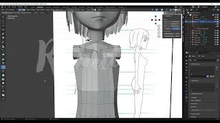 2D Character modeling in Blender l Blender Student Work l Part 3