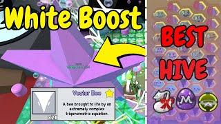 700B per second! How To Boost (White Hive) Bee Swarm Simulator