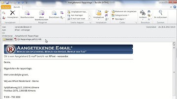 Aangetekende Email van RPost - Video Demo