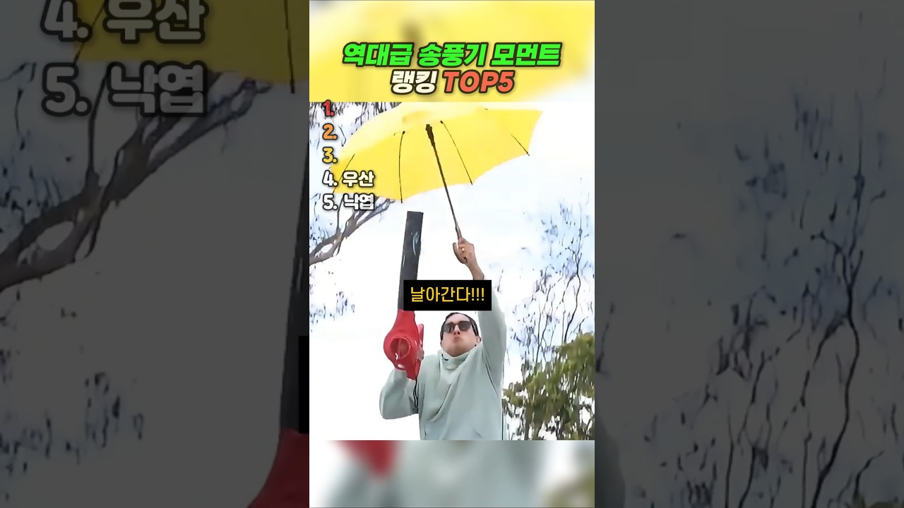 역대급 송풍기 장난 모먼트 랭킹 TOP5 #랭킹 #유머