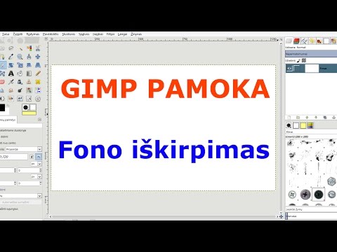 GIMP pamoka - fono iškirpimas.