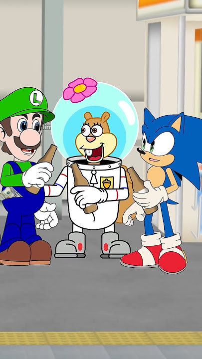 MR.KRABS VS TAILS #spongebob #spongebobexe #sonic