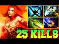 Ultra Kills + 25 Kills Lina Dota 2 !! Lina Dota 2 Carry Mid Lane Build Pro Gameplay Guide 7.41