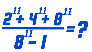 Nice Exponent Simplification Maths Problem | Algebra Problems | Calculator Not Allowed 
