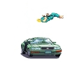 Gif ken character destroys the car from street fighter ii perfect bonus stage sprite animation