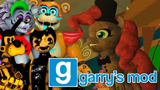 When Roxanne Wolf, Glamrock Freddy, Tom & Sammy Lawrence FIGHT OFF PINKIE PIE in GMOD Horror Map...