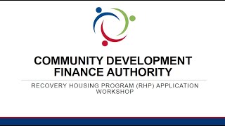 CDFA Recovery Housing Program Workshop