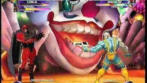 MvC2 Online (360): Josh 360 (Row) vs Brett (MSP) 4 .:1.5.10:.