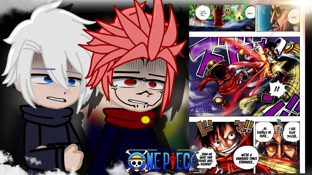 Jujutsu Kaisen React To Luffy Vs Kizaru || One Piece / Egghead Arc || Gacha React