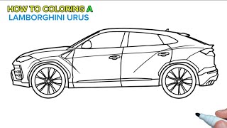 How to Coloring a Lamborghini Urus/ Coloring  #lamborghini #coloring #bmwcoloring @Coloring2810