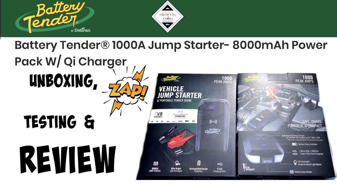 1000 AMP Jump Starter - 8000mAh Power Bank